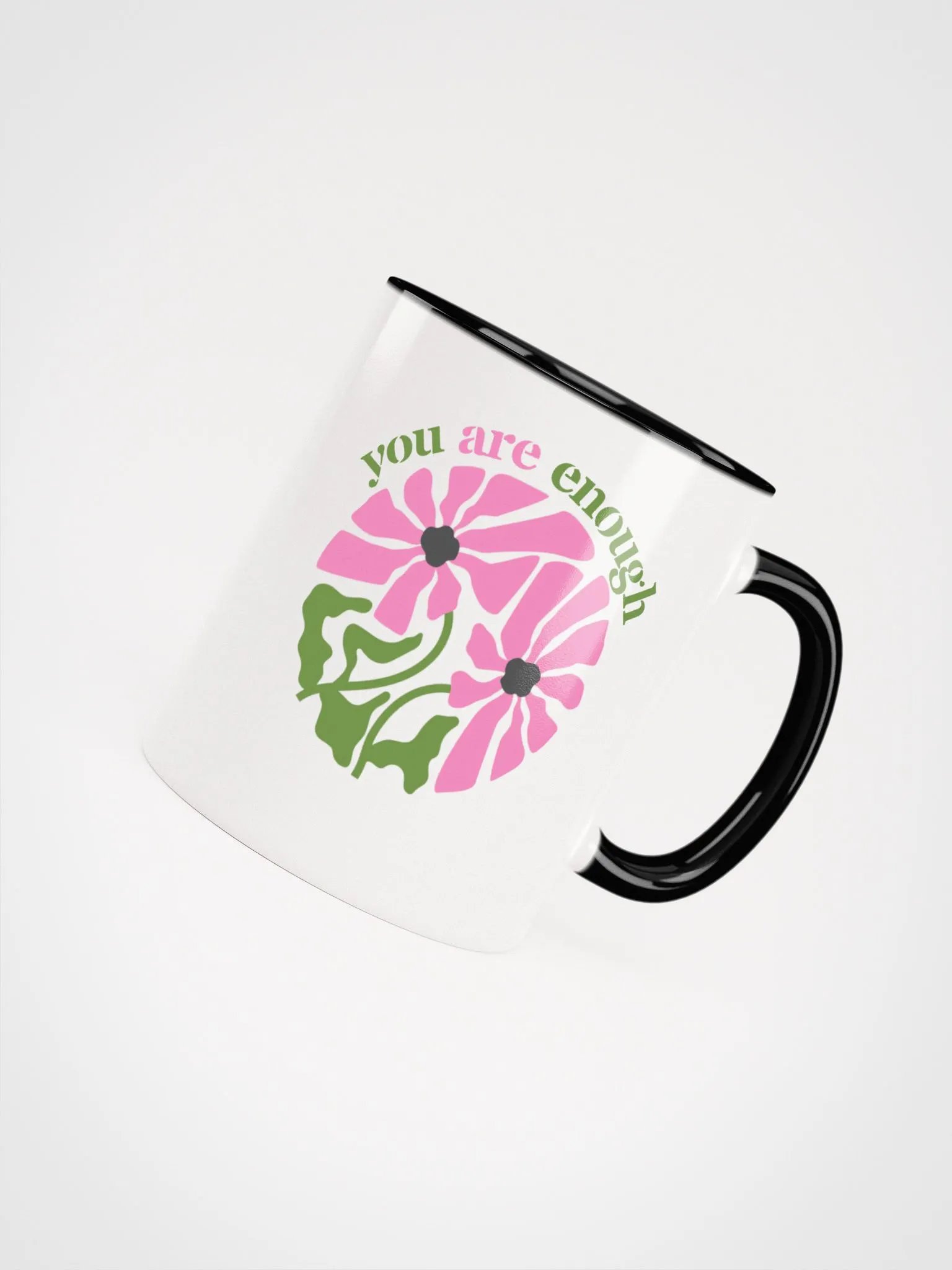 You Are Enough, Self-love Reminder Blossom Mug product image (2)