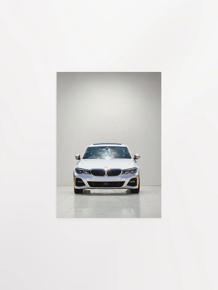 White Car Poster product image (1)