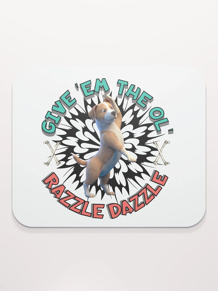 Razzle Dazzle Dog Mouse Pad product image (2)