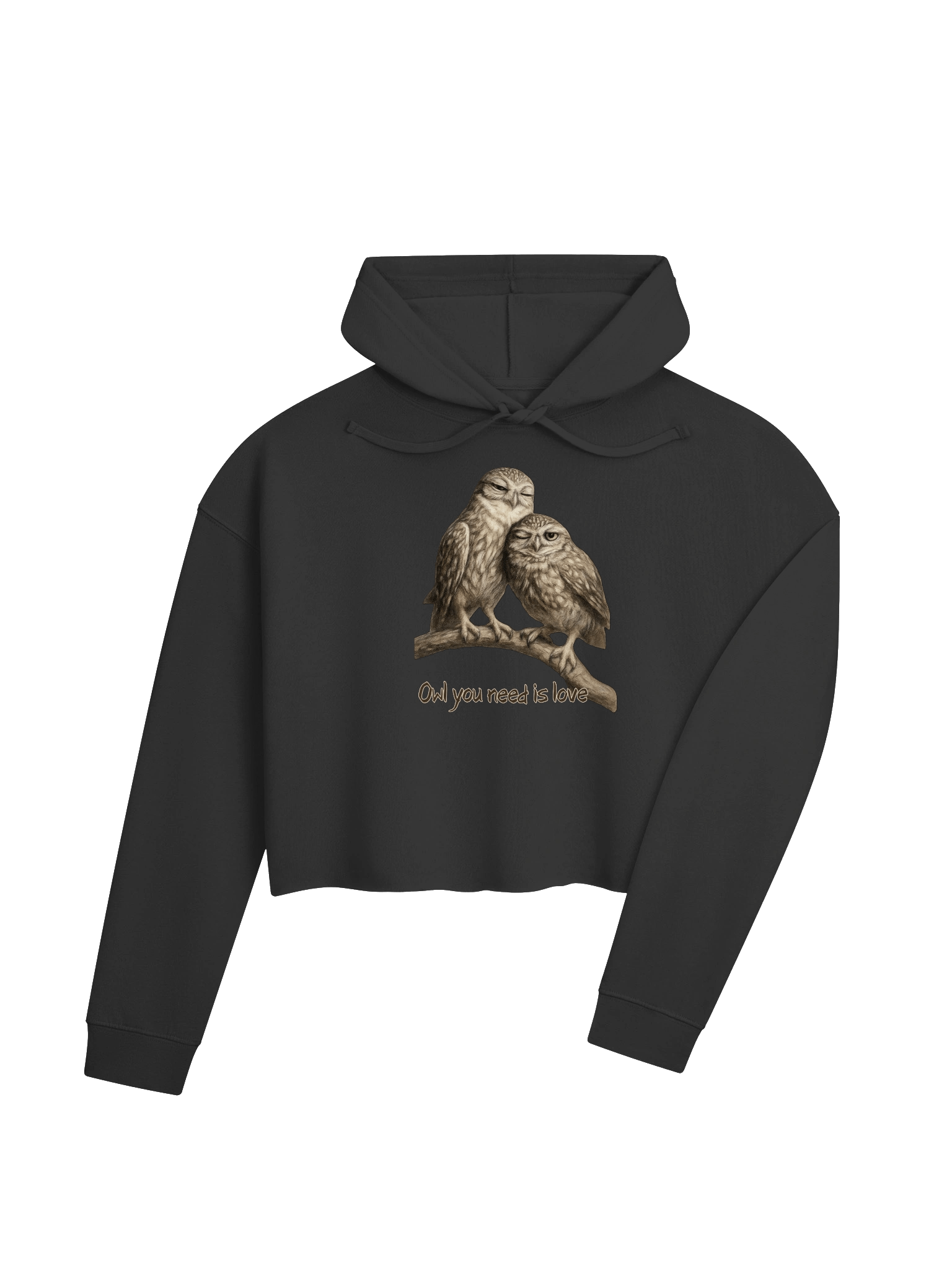 Owl Love Cropped Hoodie product image (4)