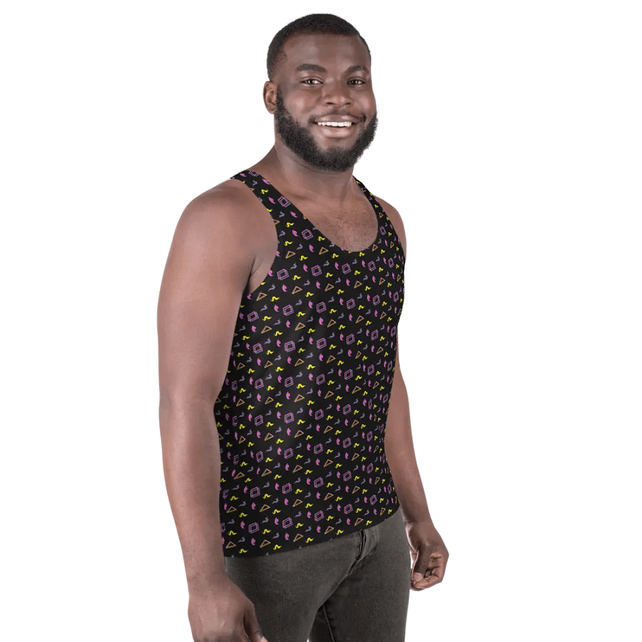 Oh Worm? black pattern tank top product image (5)