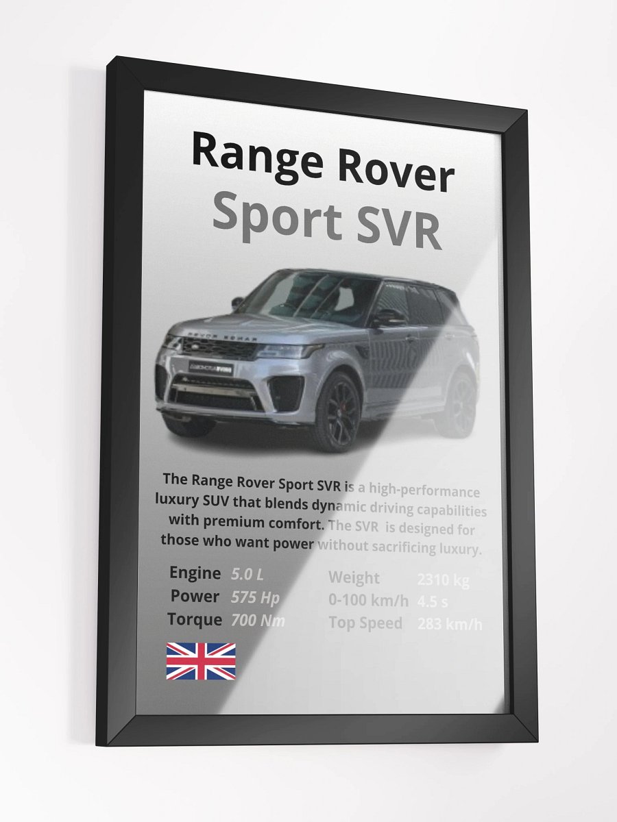 Range Rover Sport SVR Wall Poster product image (3)