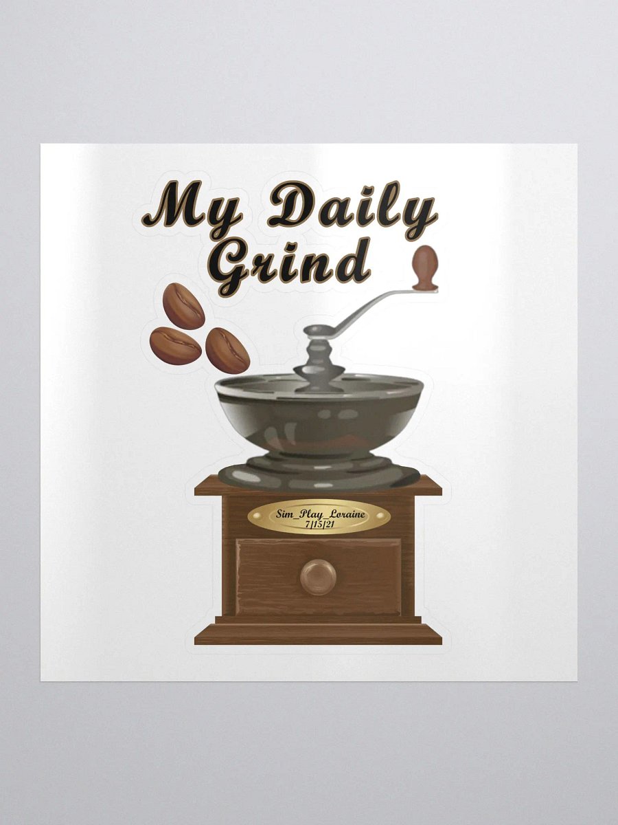 Limited Time Loraine's Coffee House Twitch Established Date Vinyl Sticker product image (3)
