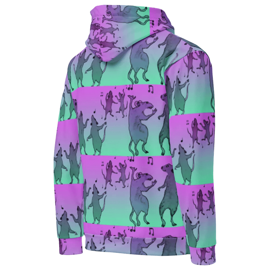 dancing rats (stripey) hoody product image (11)