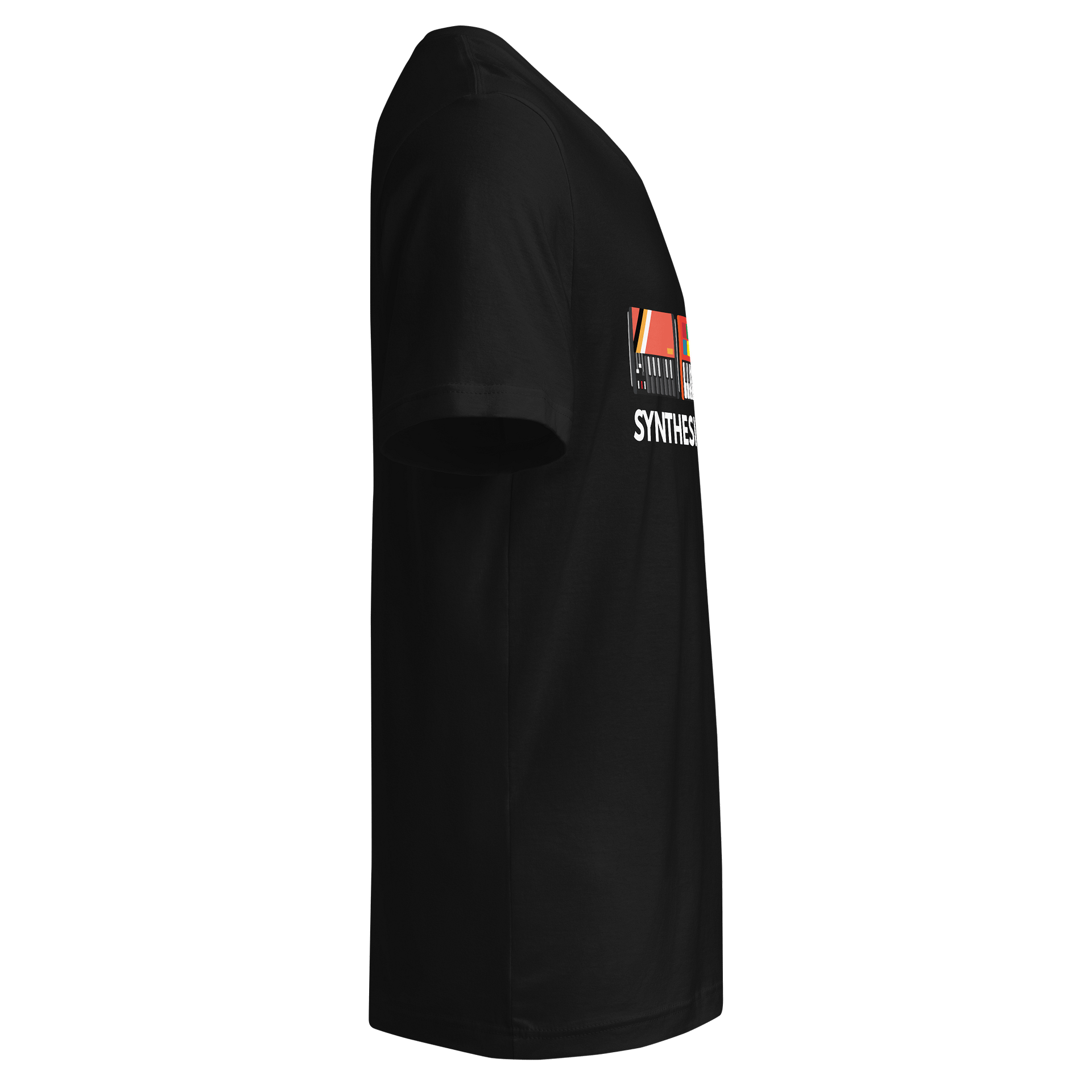 Synthesizer Love T-Shirt V-Neck Black product image (6)