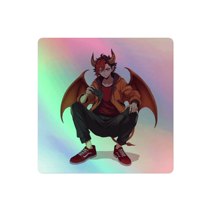 Demon Gamer Holographic Sticker Set product image (2)