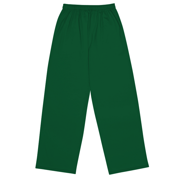 Midnight Veil Designs - Enchanted Forest Green Gothic Wide-Leg Unisex Pants product image (2)