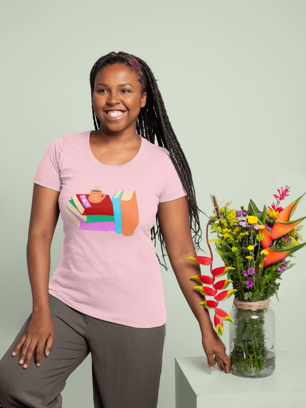 Cozy Book Lovers Bella+Canvas T-Shirt product image (1)
