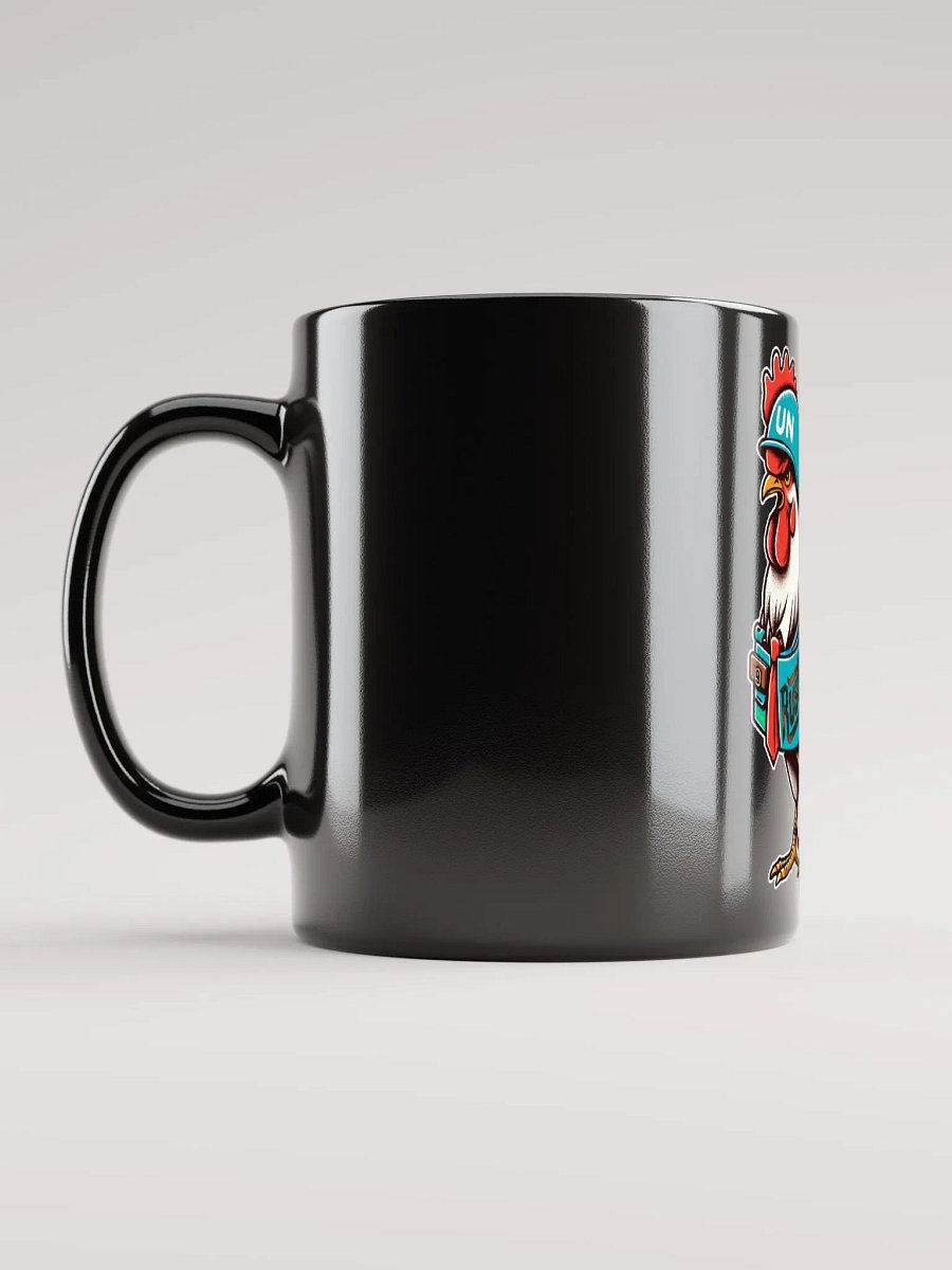 Rusty Rooster Coffee Mug in Black (Cigar-Free Edition) product image (2)