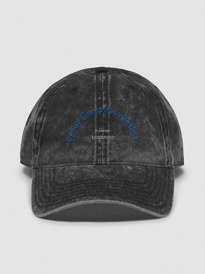 Proud COnspiracy Realist Denim Dad Hat product image (4)