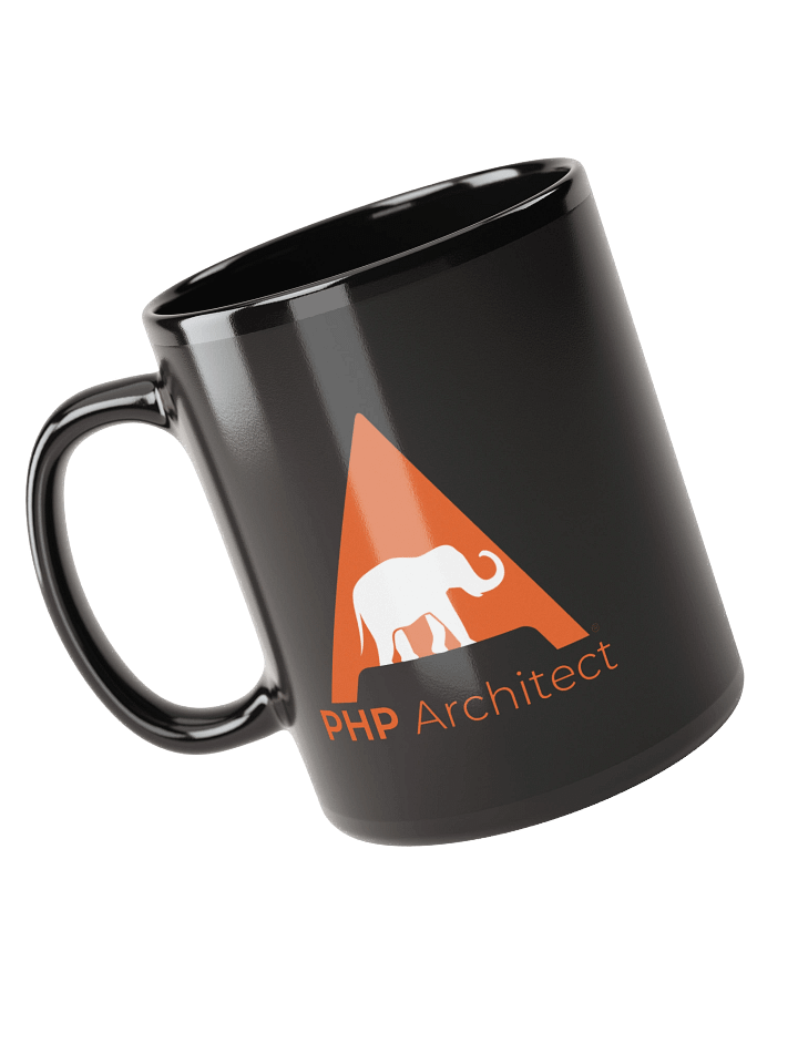 PHP Arch Logo Black Coffee Mug (Right Handed) product image (2)