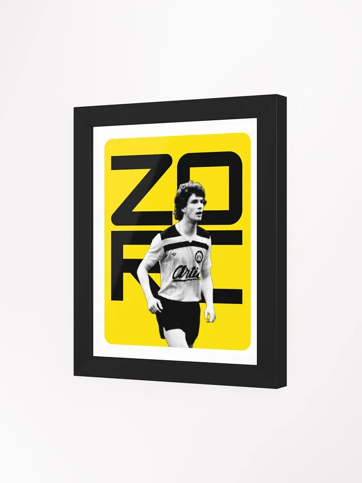 Michael Zorc BW Borussia Dortmund Name Art Framed Print product image (2)