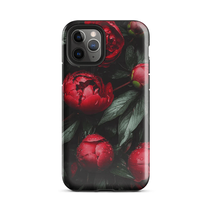 Raindrop Peonies Tough iPhone® Case product image (25)