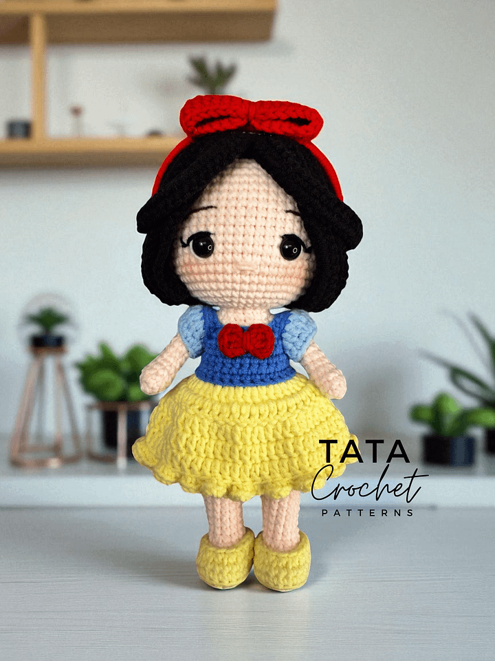 PDF -♡- Doll Dress Up & Transformation -♡- Snow White Princess Amigurumi Crochet Pattern product image (2)