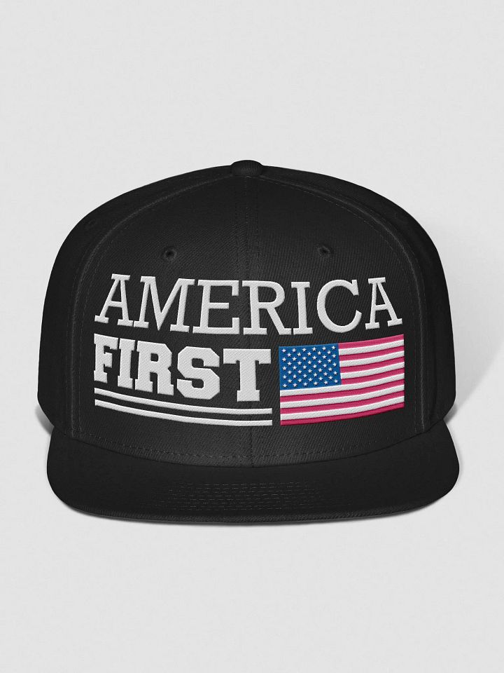 AMERICA FIRST Wool Blend Snapback Cap product image (1)