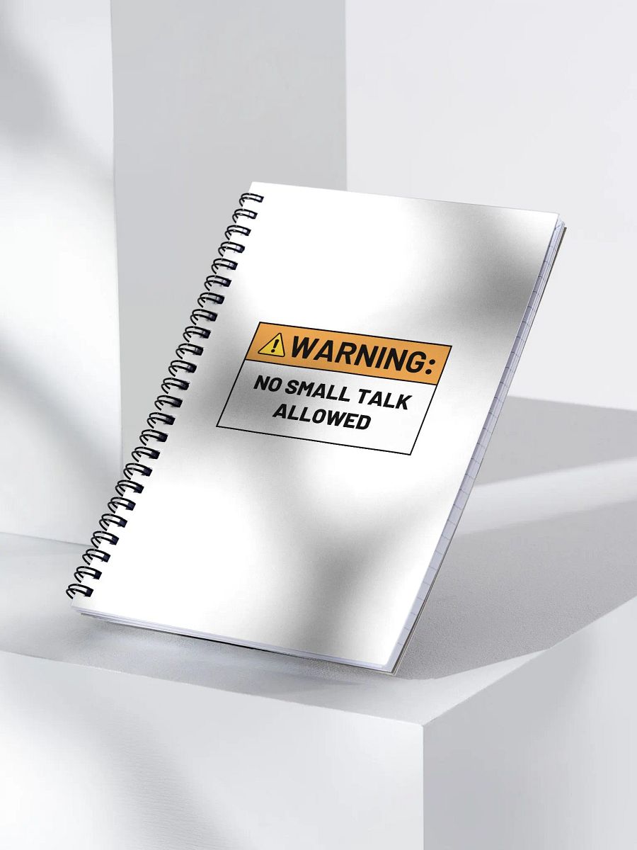NO SMALL TALK ALLOWED notebook product image (4)
