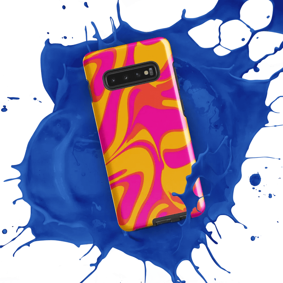Pink and Yellow Psychedelic Swirls Samsung® Tough Case product image (52)