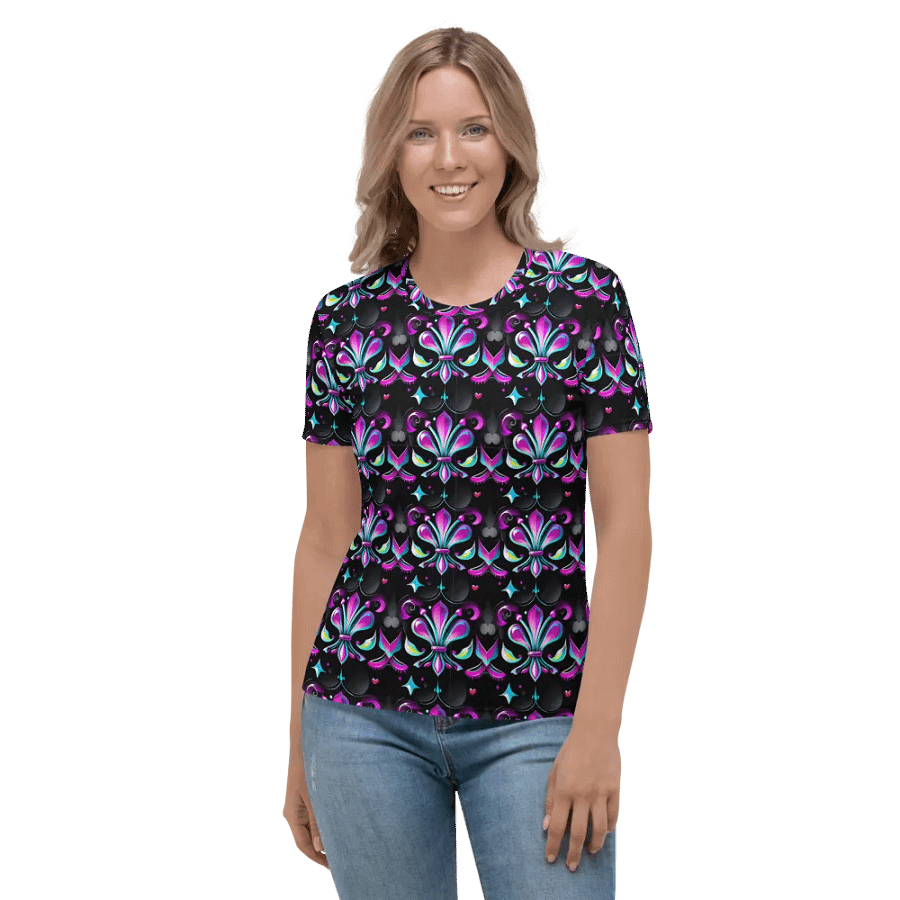 Mardi Gras Pattern All Over Print T-shirt product image (2)