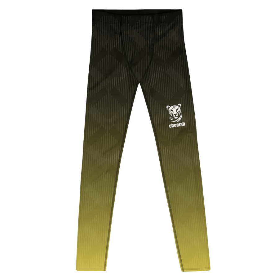 yellow wave male leggings product image (10)