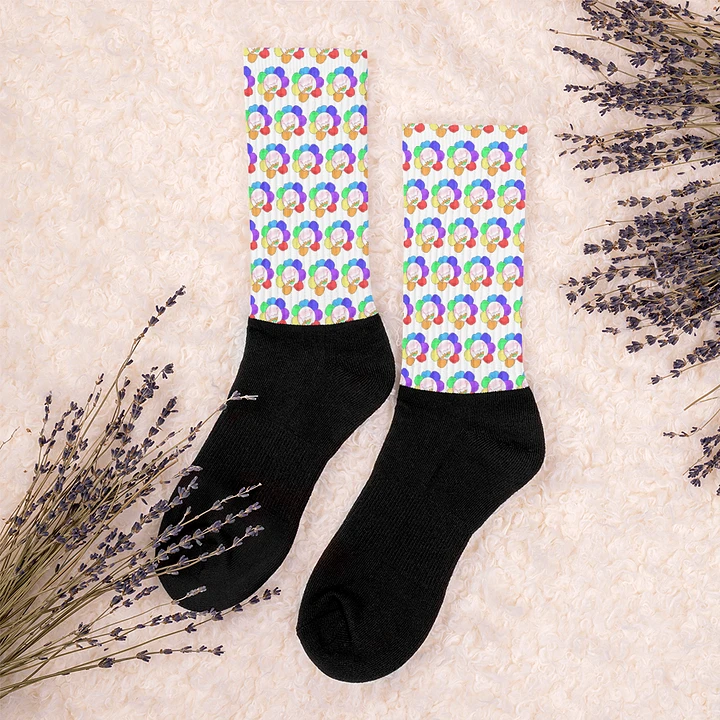White Flower Socks product image (1)