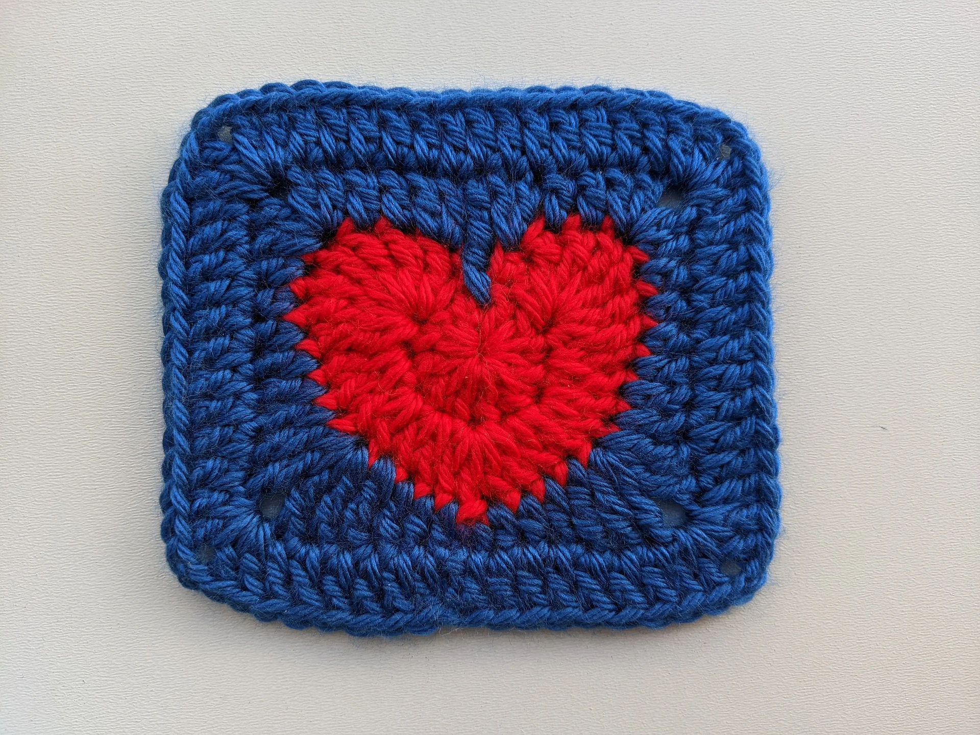Crochet Solid Heart Granny Square Pattern product image (5)