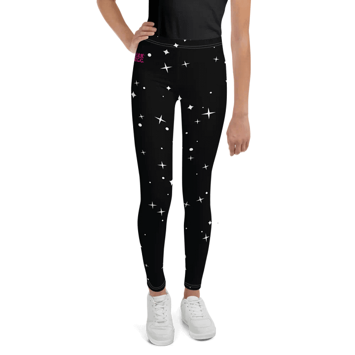 🎨 Girls’ | Youth | Starry Black Background | BRN.2C.C.™ | Leggings 💫 product image (1)