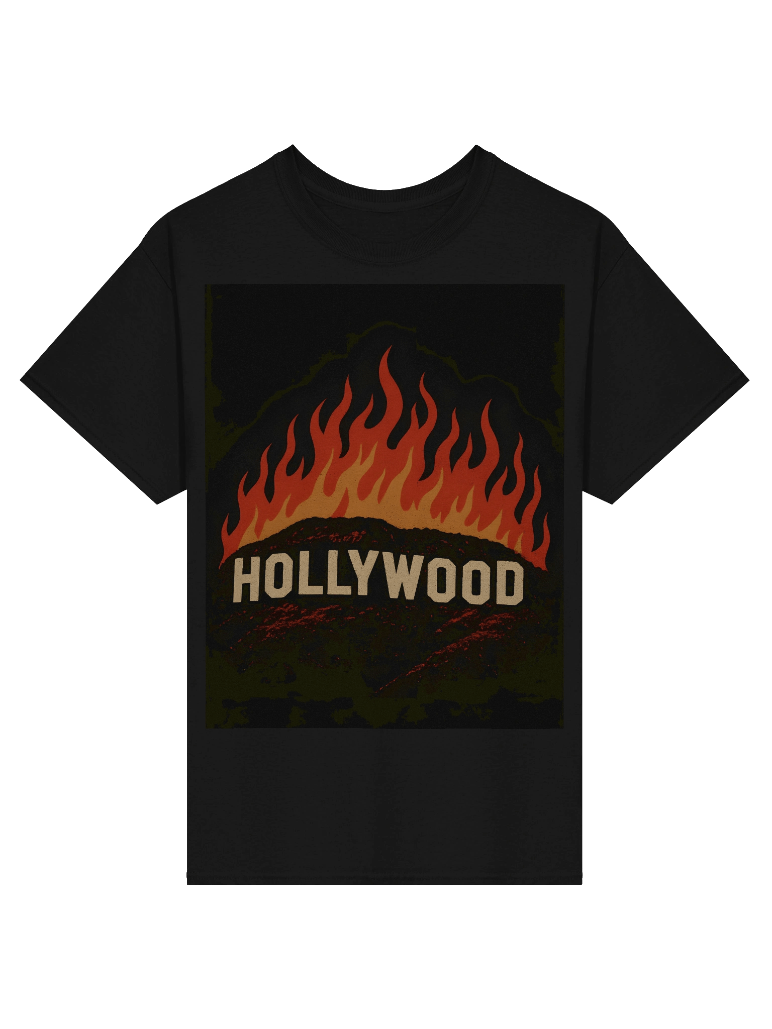 Hollywood is on fire T-shirt product image (1)