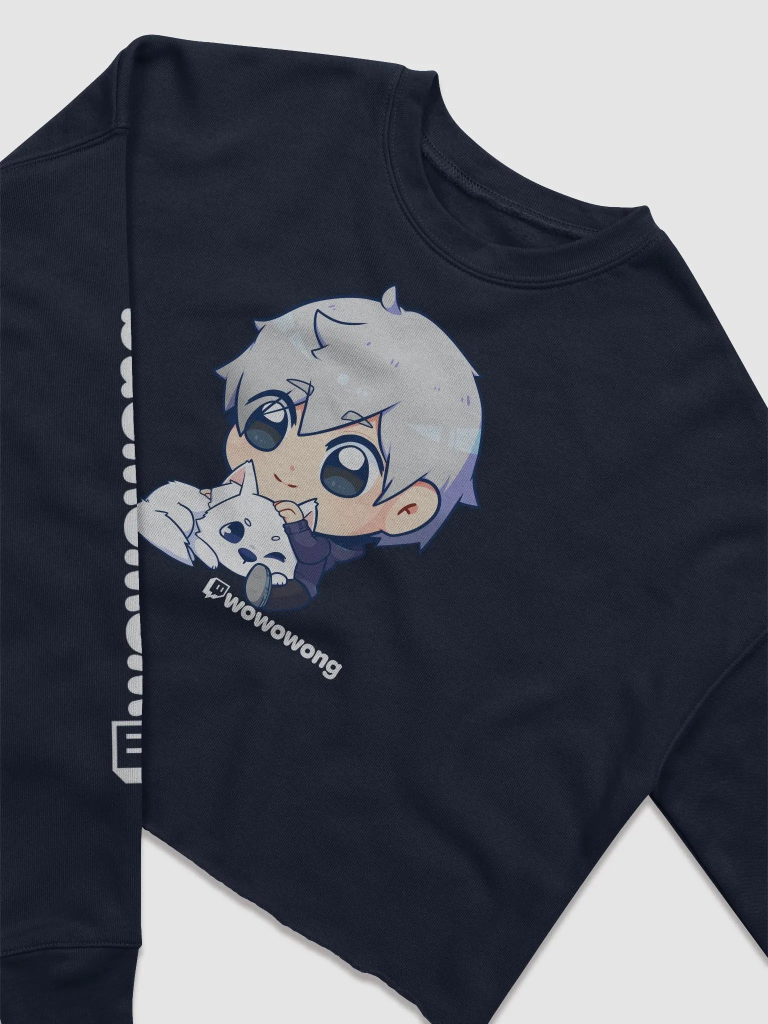 WoWoWong x WoWoKo - 3 Year Anniversary - Fleece Crop Sweatshirt product image (3)