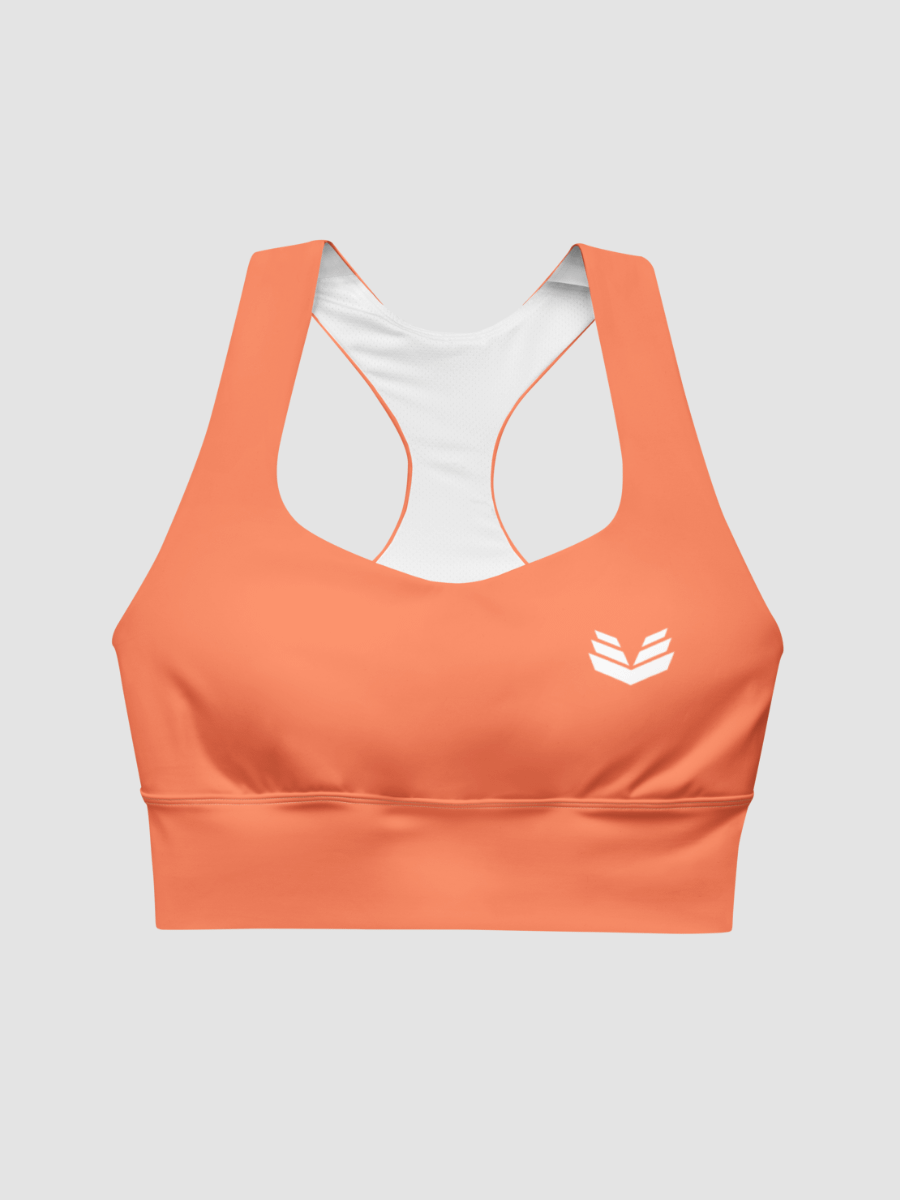 Longline Sports Bra - Coral Rush product image (5)