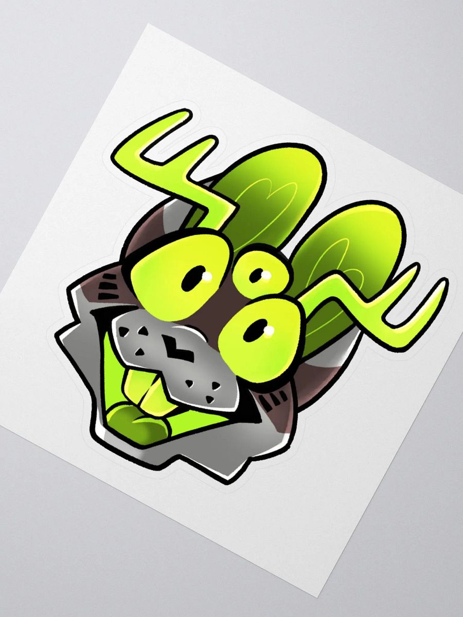 Radioactive Cryptid Smile Sticker product image (2)