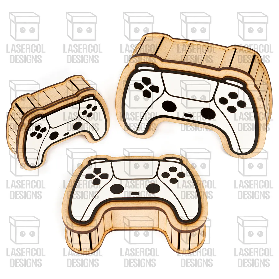 Controller Shaped Boxes Set 1 (3 Sizes) - Laser Cut Files product image (4)