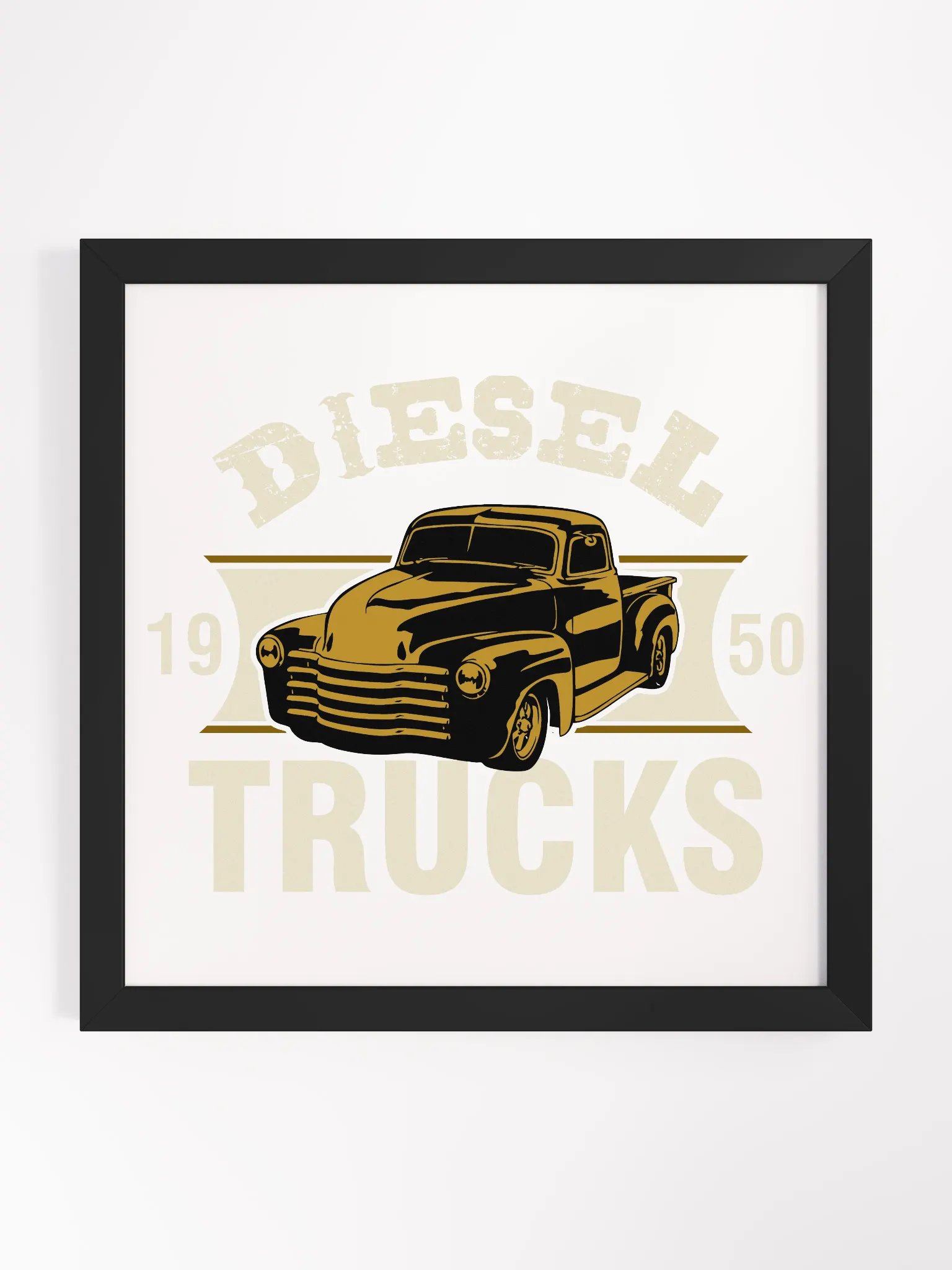 Retro Diesel Trucks Framed Poster product image (1)