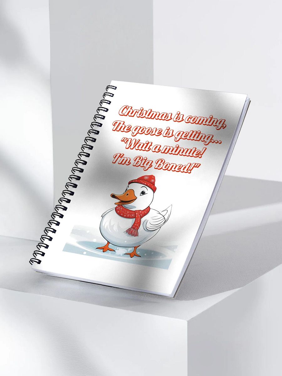 Wait A Minute! I'm Big Boned! Funny Christmas Spiral Notebook product image (4)