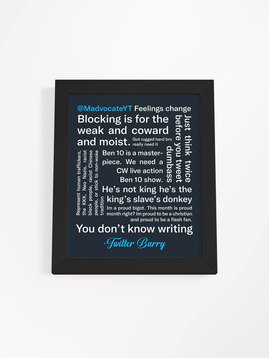 Twitter Barry Framed Poster product image (5)