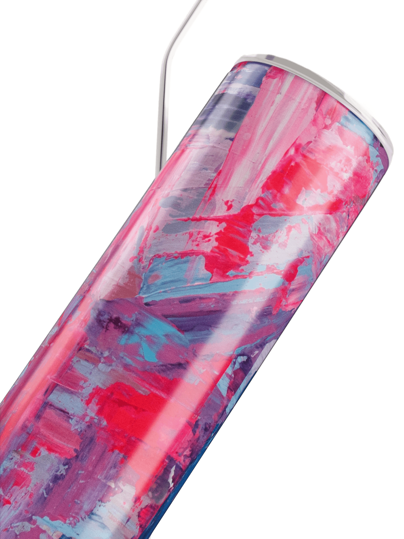 "Prickle-Me-Pink" Stainless-Steel Tumbler w/ Straw product image (4)