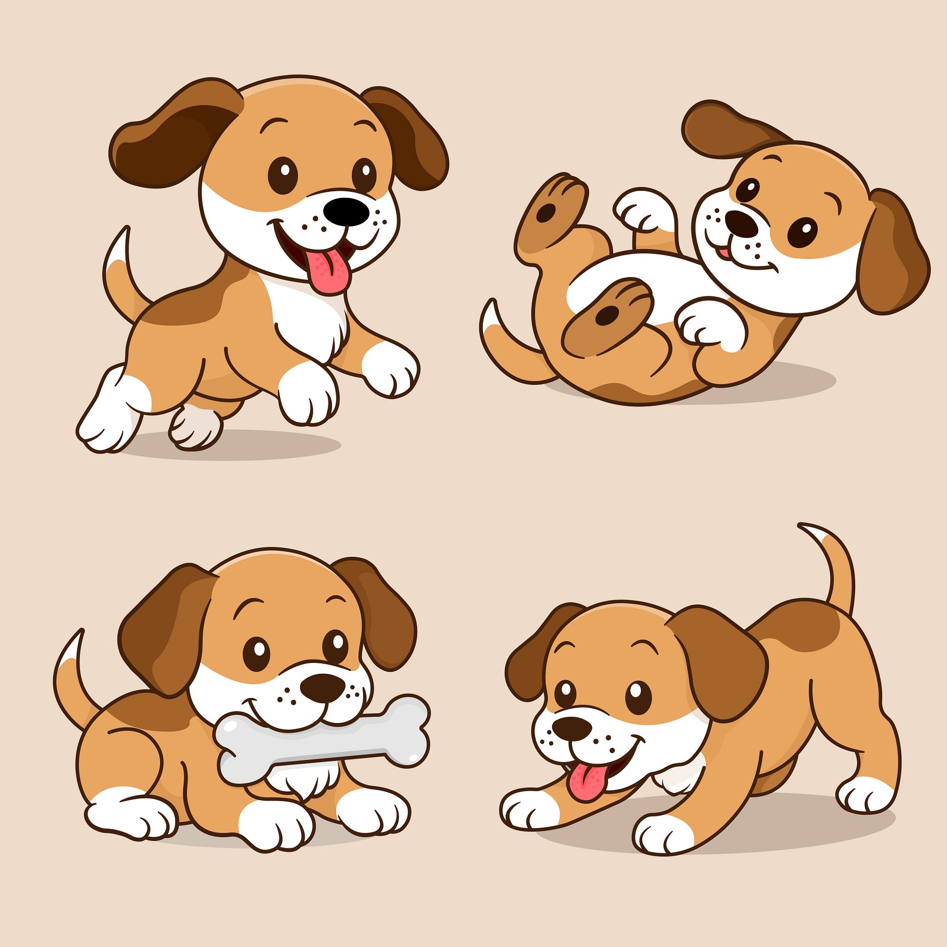 Cute Dog Character Illustration Set product image (1)