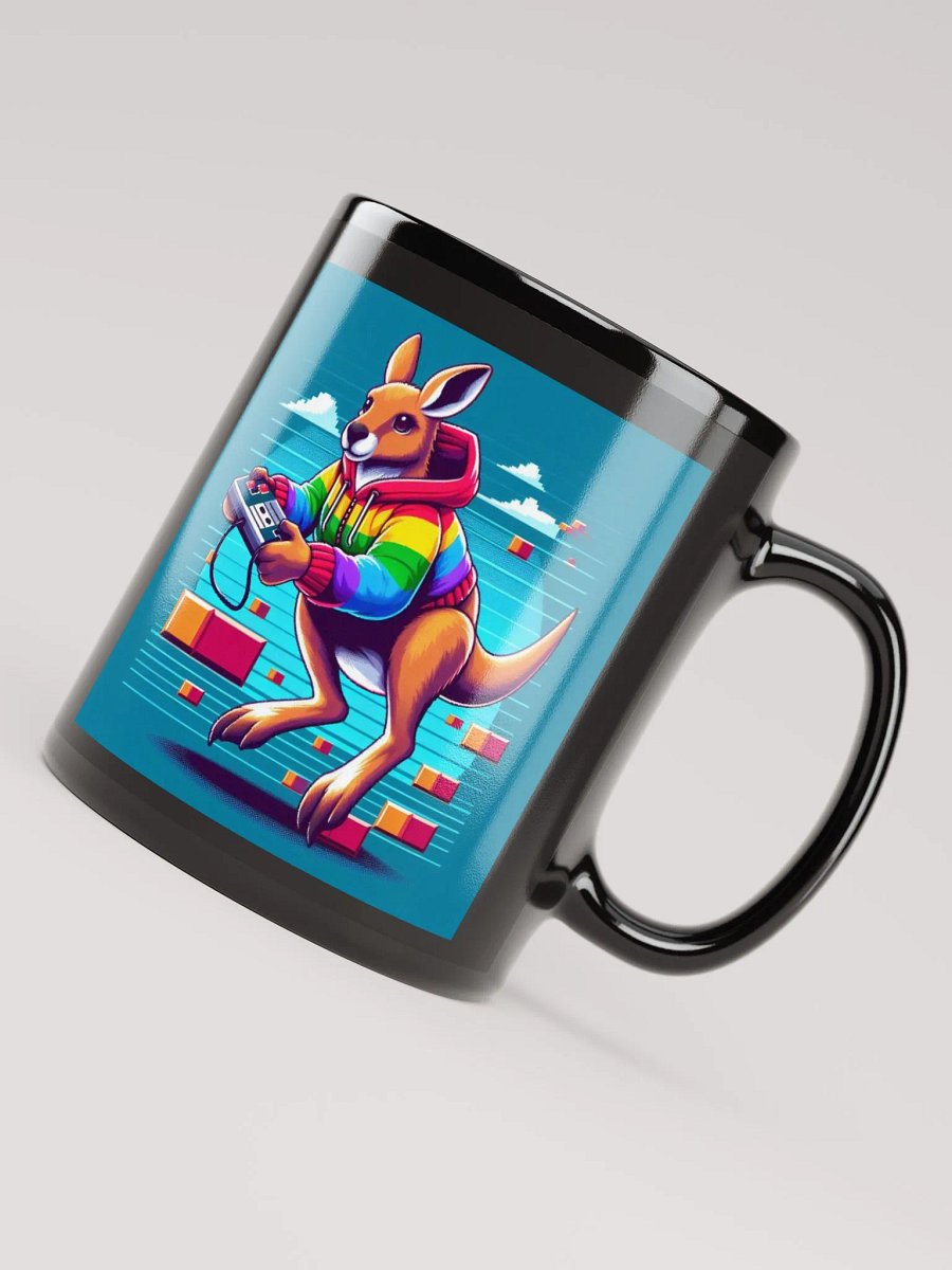 Retro Roo Black Mug product image (4)