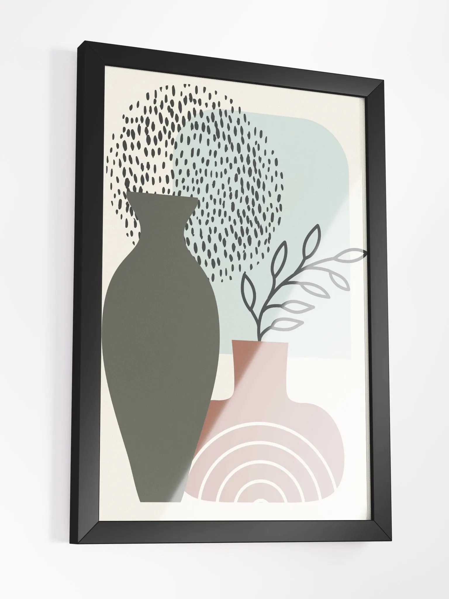 Earthy Vases Framed Matte Poster product image (13)