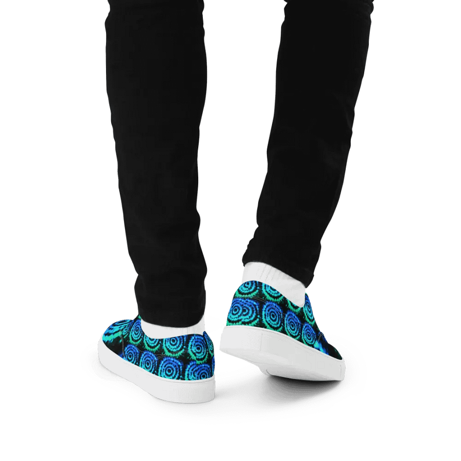 Blue moon splash lace up canvas shoes (mens) product image (5)