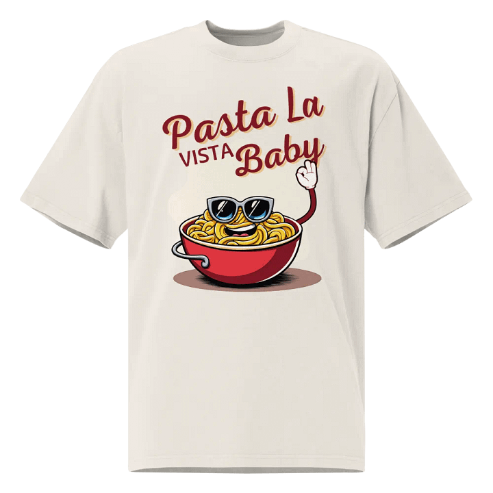 Pasta La Vista Baby Oversized Faded T-Shirt product image (3)