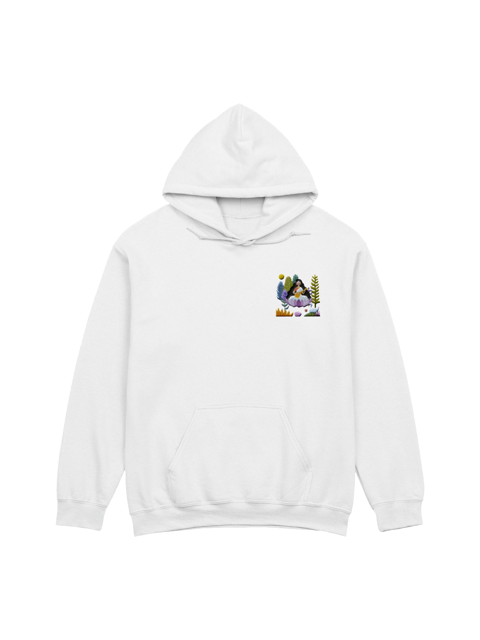 Om Aim Saraswatyai Namaha - Hoodie (WHITE) product image (2)