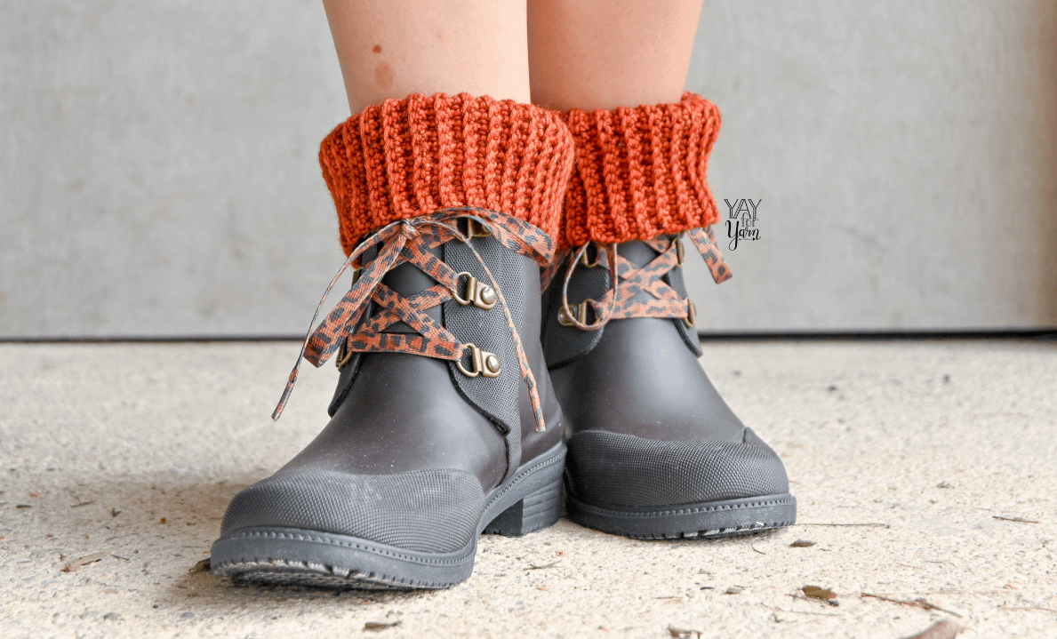 Easy Boot Cuffs - PDF Crochet Pattern & Video Tutorial product image (1)