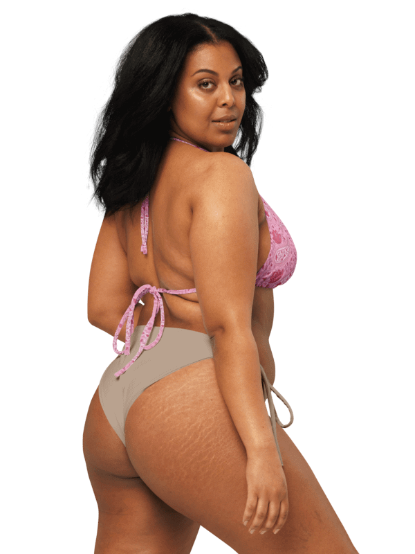 Rosewater Paisley | Recycled Padded String Bikini Top product image (3)