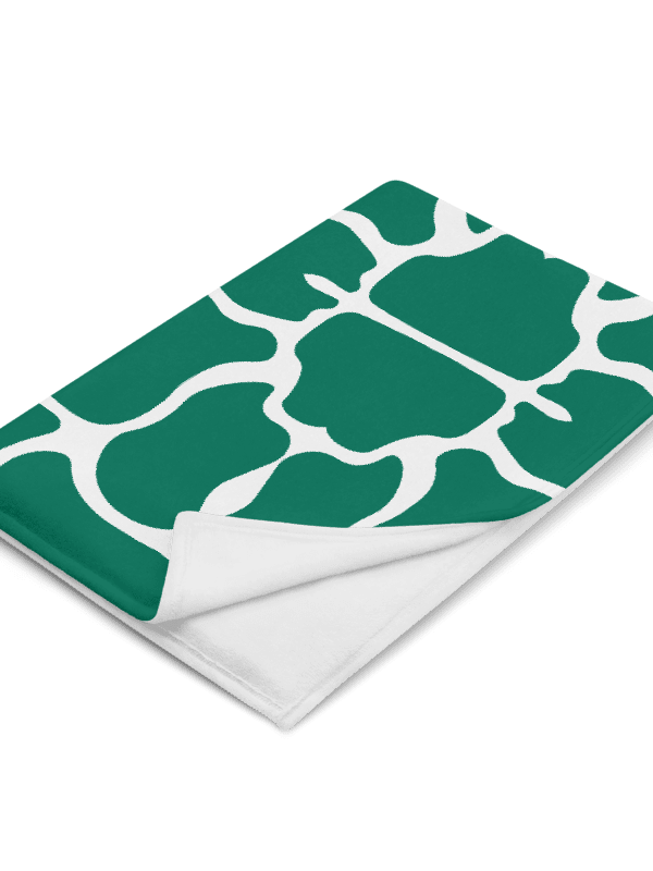 Green Brick Mosaic Throw Blanket product image (1)