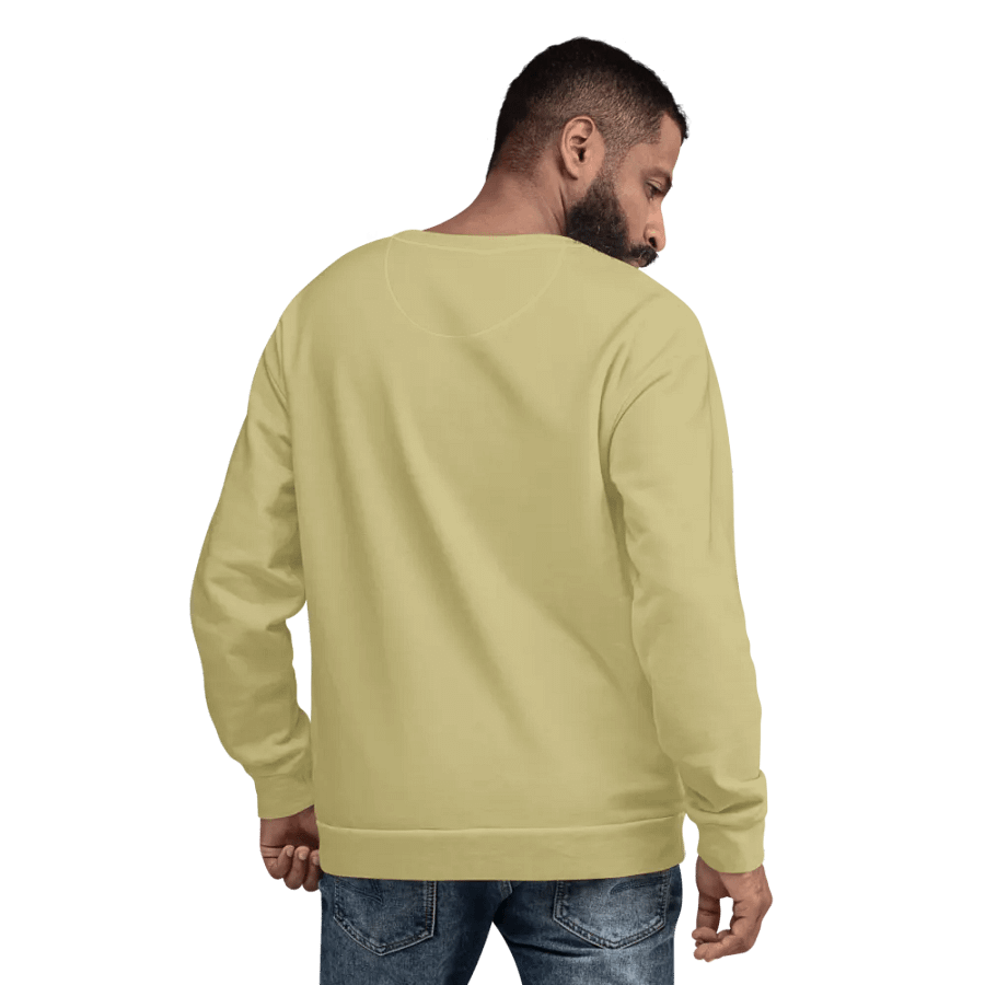 Plain Medium Yellow Soft Summer Unisex Recycled Polyester Heavyweight Premium Sweatshirt by Treasure Pie product image (9)