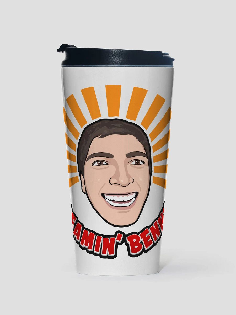 Beamin' Bright Benny Stainless Steel Travel Mug [Large Logo] product image (1)