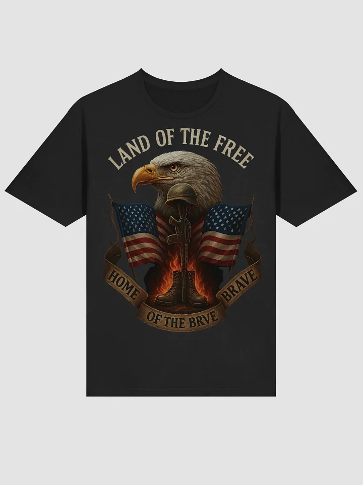 Kirk Shooter T Shirt – Land of the Free Home of the Brave product image (1)