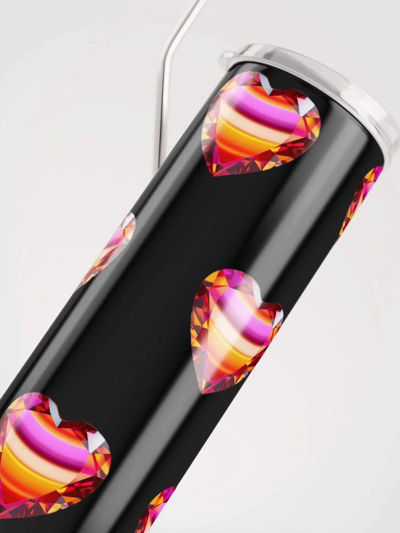 Sunset Hearts Stainless Steel Tumbler product image (1)