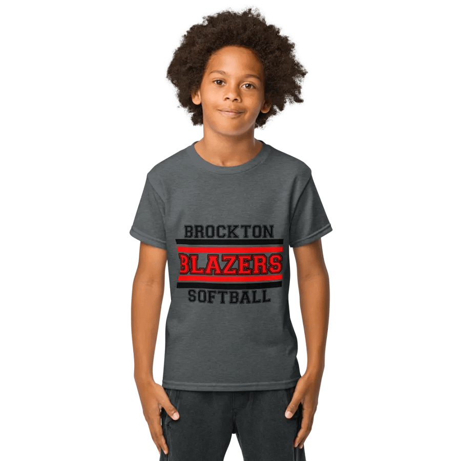Youth Brockton Blazers Softball Tee - Gray product image (1)