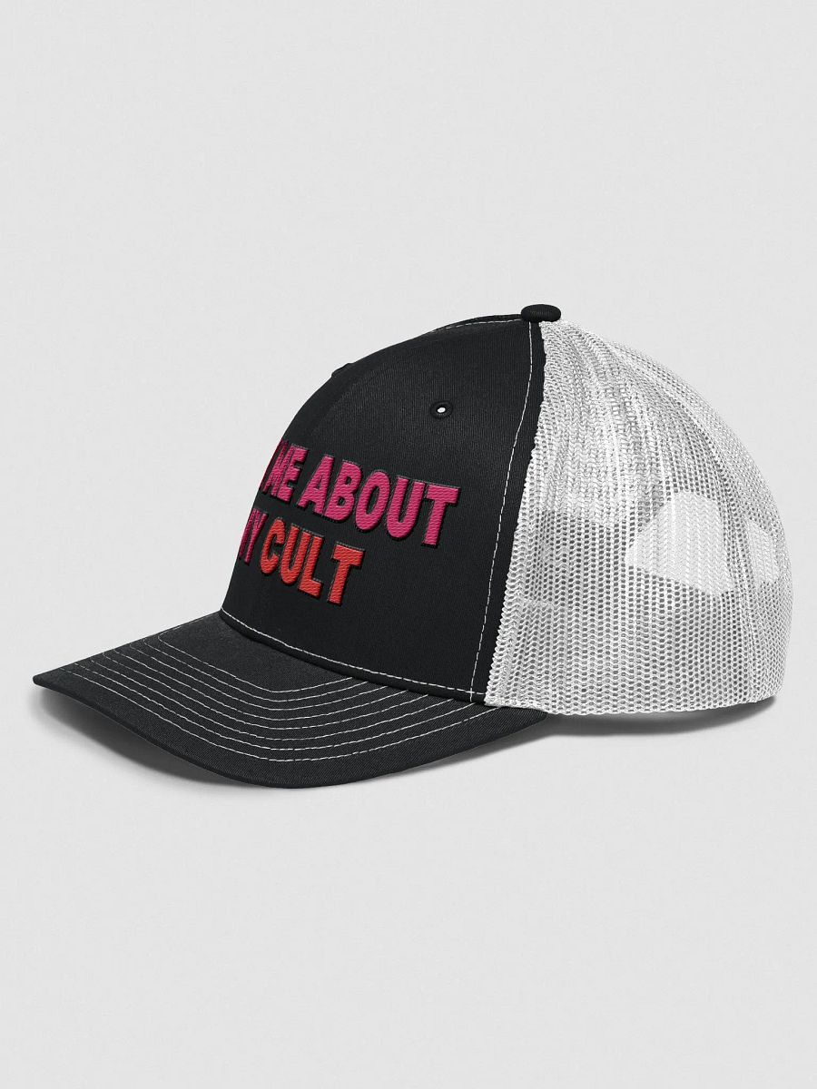 Ask Me About My Cult B&W w/ Pink Hat product image (2)